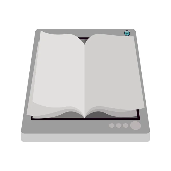 Icono electrónico de ebook — Vector de stock