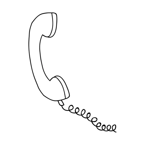 電話の受話器のアイコン — ストックベクタ