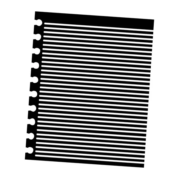 Notebook pictogramafbeelding — Stockvector