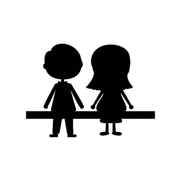 Couple male and female icon image — Stock Vector