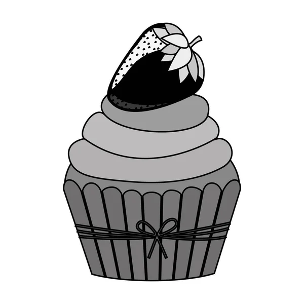 Süßes Cupcake-Symbol — Stockvektor