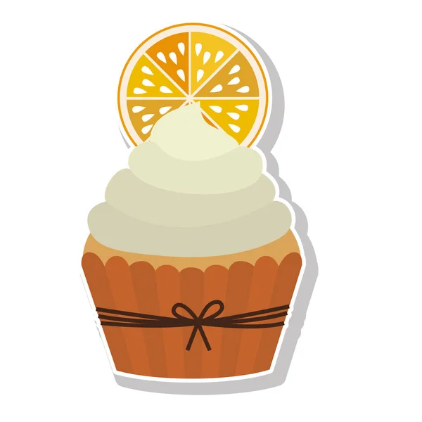 甘いカップケーキのアイコン — ストックベクタ