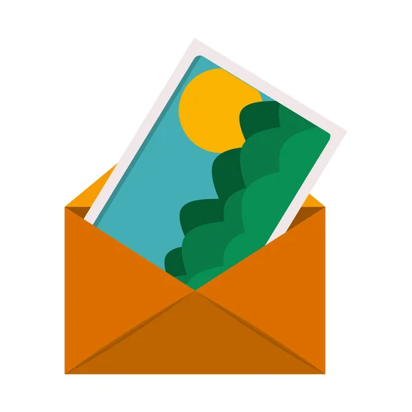 Envelope mail icon — Stock Vector