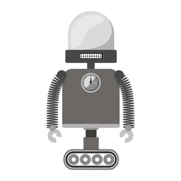 ロボット デザインのシルエット — ストックベクタ