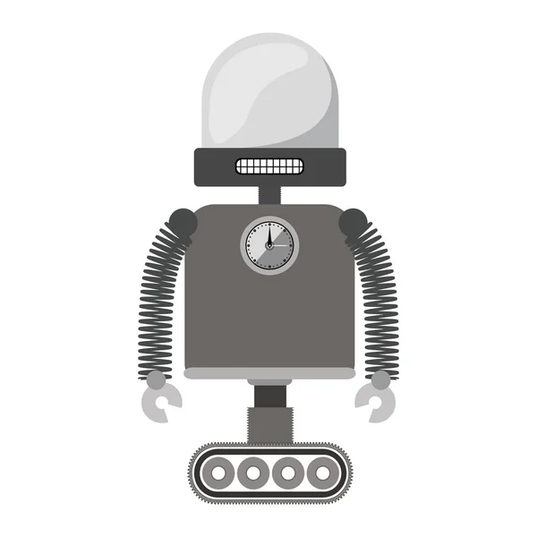 Silueta del diseño del robot — Vector de stock