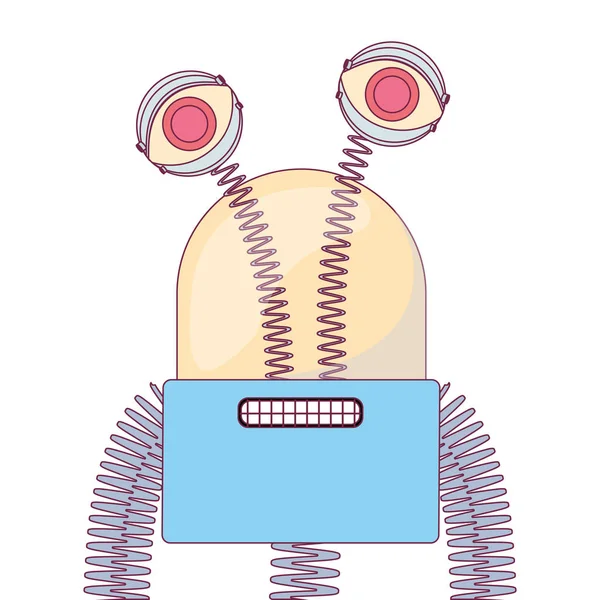 カラフルなロボット デザイン — ストックベクタ