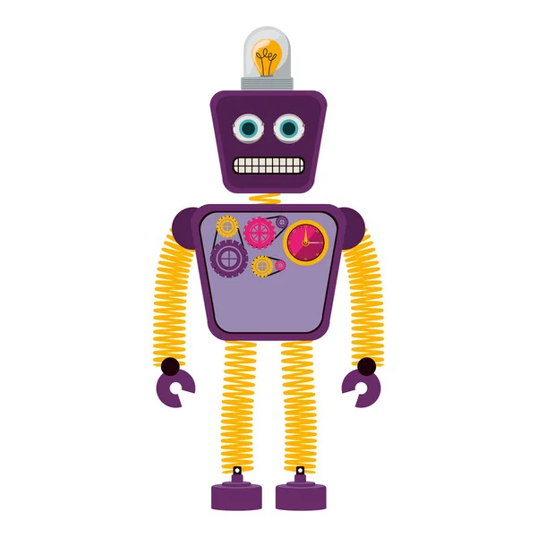 Diseño de robot colorido — Vector de stock