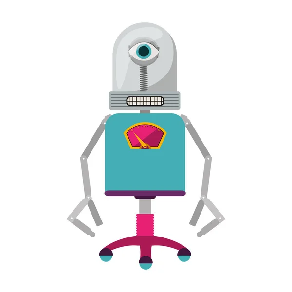 Diseño de robot colorido — Vector de stock