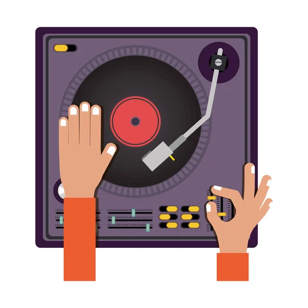 Conception de disc jockey — Image vectorielle