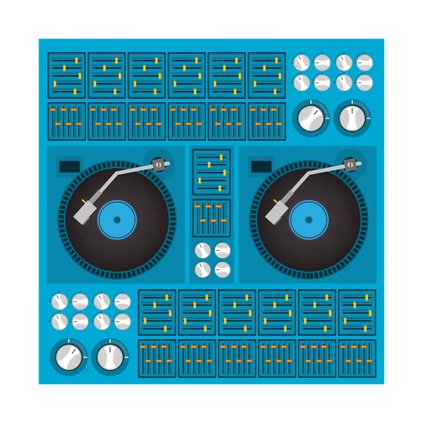 Diseño de disc jockey — Vector de stock