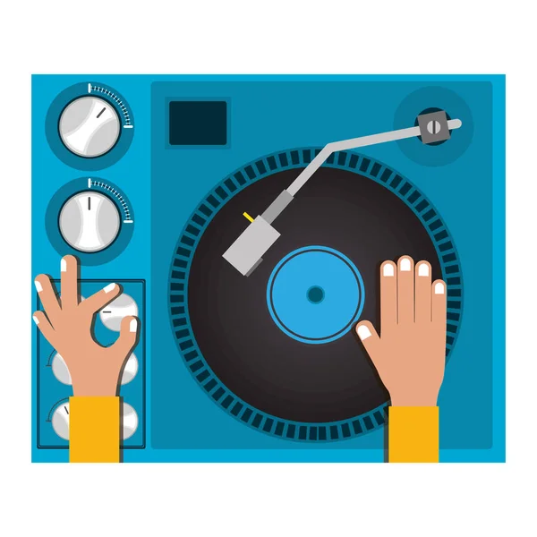 Diseño de disc jockey — Vector de stock