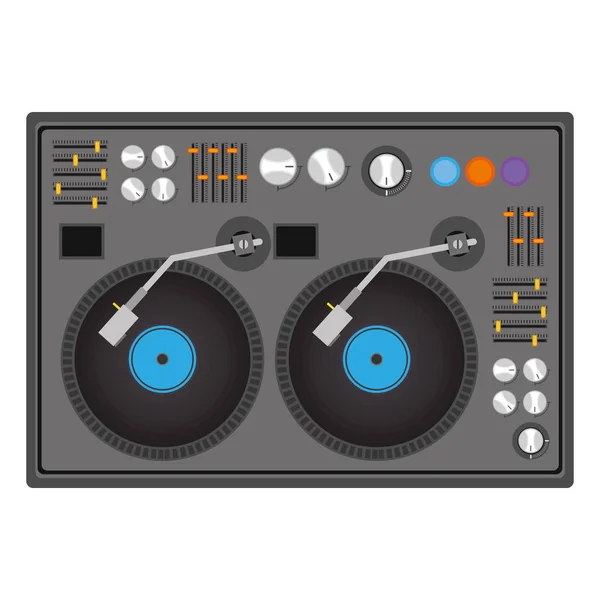 Diseño de disc jockey — Vector de stock