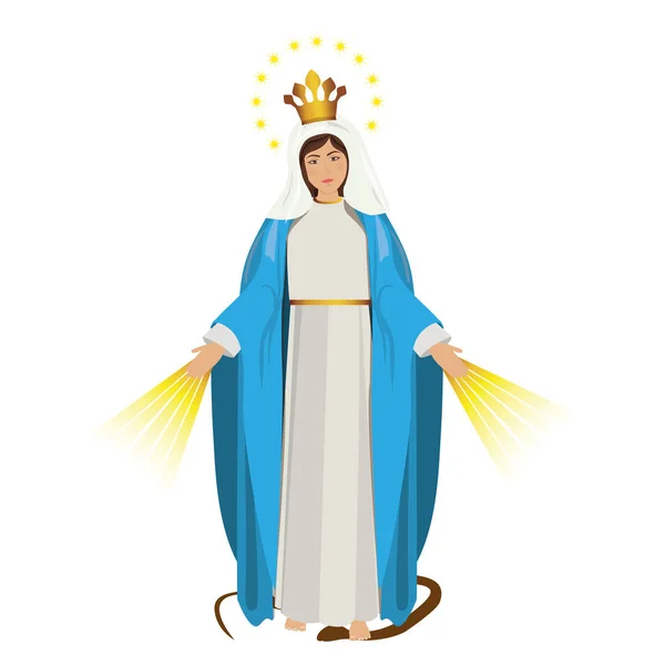 Diseño de María virgen — Vector de stock