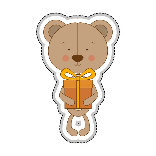 Teddybär-Symbolbild — Stockvektor