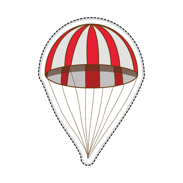 Paracaídas imagen icono simple — Vector de stock