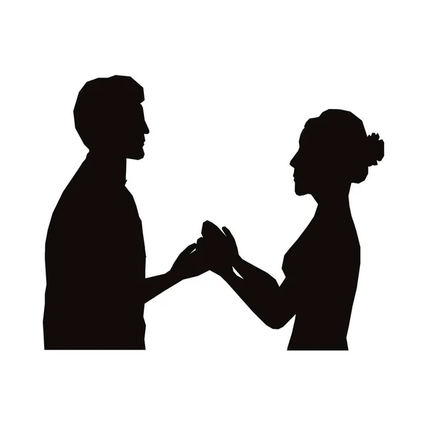 Mariée et marié icône image — Image vectorielle