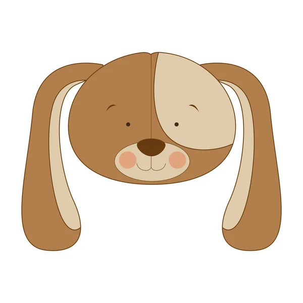 Imagem de ícone de personagem de desenho animado cão — Vetor de Stock