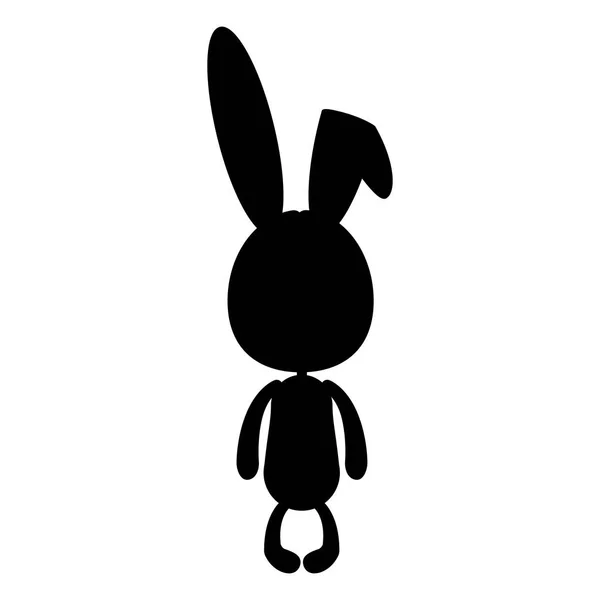 Konijn of bunny pictogramafbeelding — Stockvector