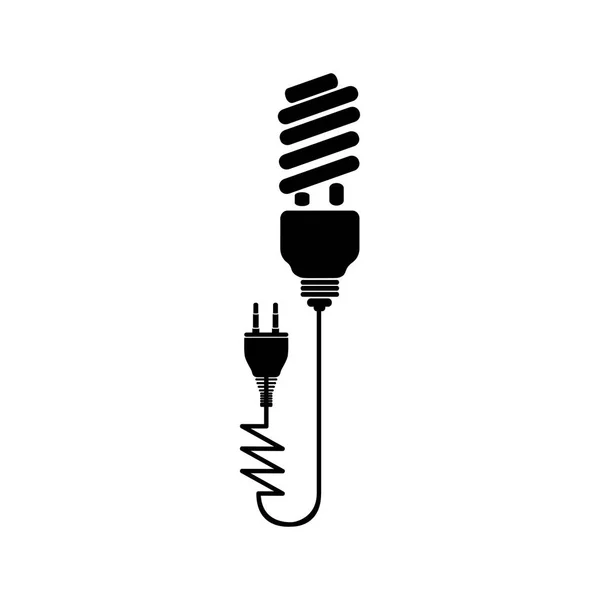 Gloeilamp pictogramafbeelding — Stockvector