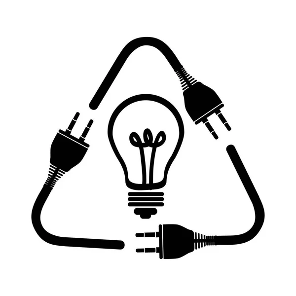 Imagem ícone lâmpada — Vetor de Stock