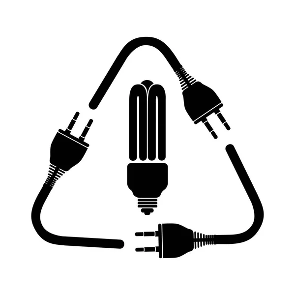 Gloeilamp pictogramafbeelding — Stockvector