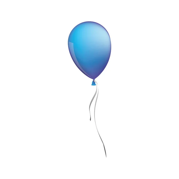 Tek balon simge görüntüsü — Stok Vektör