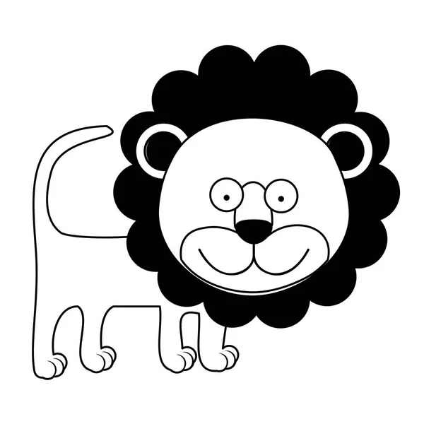 Dessin animé animal icône image — Image vectorielle
