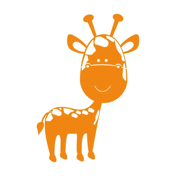 Animal imagen icono de dibujos animados — Vector de stock