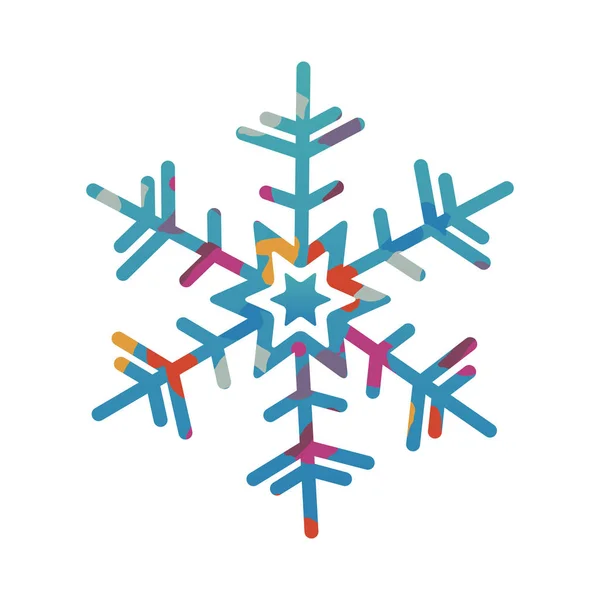 Snöflinga kreativa ikonbild — Stock vektor
