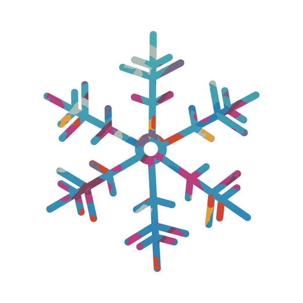 Schneeflocke kreatives Symbolbild — Stockvektor