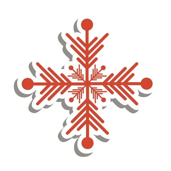 Floco de neve imagem ícone criativo — Vetor de Stock