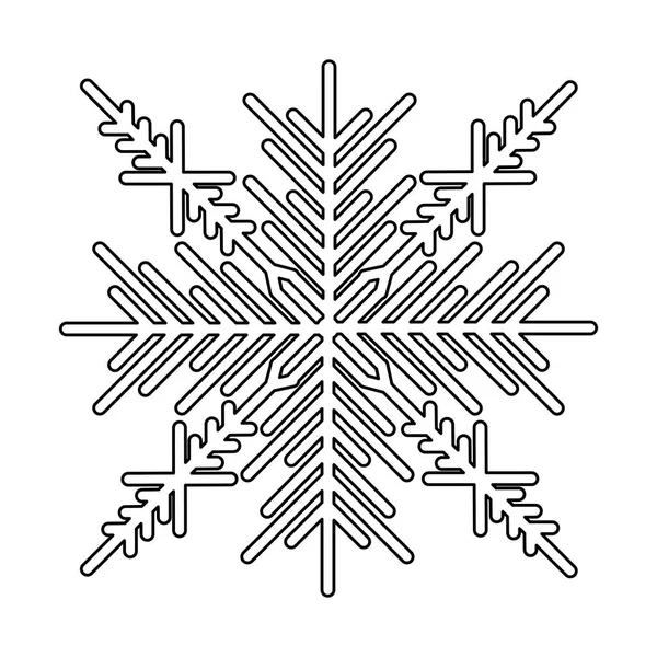 Creative snowflake icon image — Stock Vector