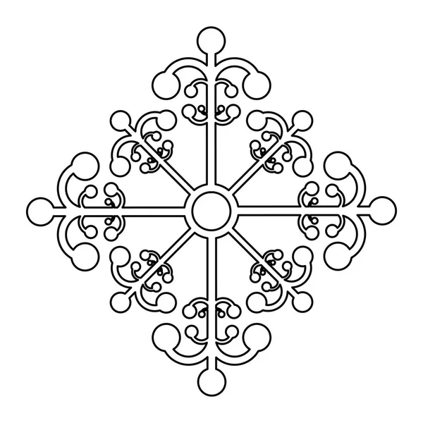 Креативне зображення піктограми сніжинки — стоковий вектор