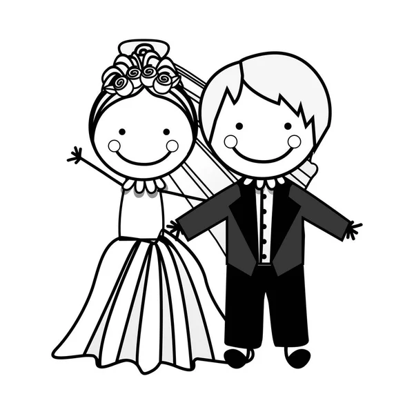 Married couple icon image — Stock Vector