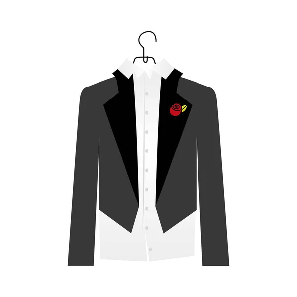 Groom suit icon image — Stock Vector