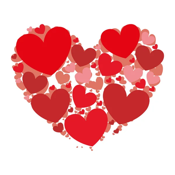 Immagine icona del cuore cartone animato — Vettoriale Stock