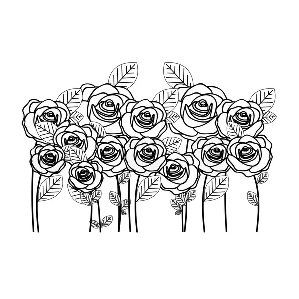 バラの花のアイコン画像 — ストックベクタ