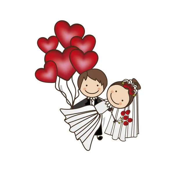 Married couple icon image — Stock Vector