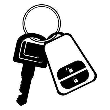 bir araba simgesi anahtar