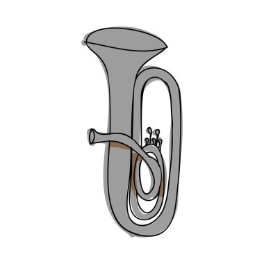 tuba instrument icon image clipart