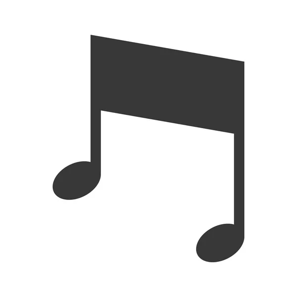 Icono de nota musical — Vector de stock