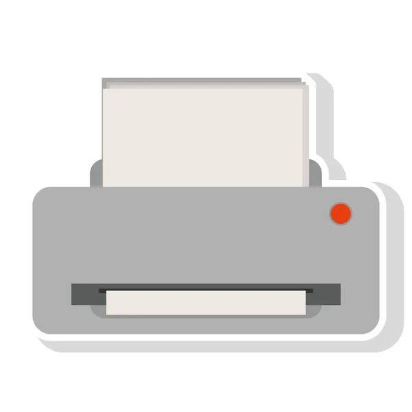 Printer machine-symbool — Stockvector