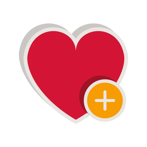 Heart shape icon — Stock Vector