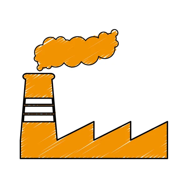 Factory industrial icon image — Stock Vector