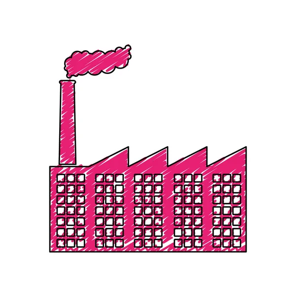 Factory industrial icon image — Stock Vector