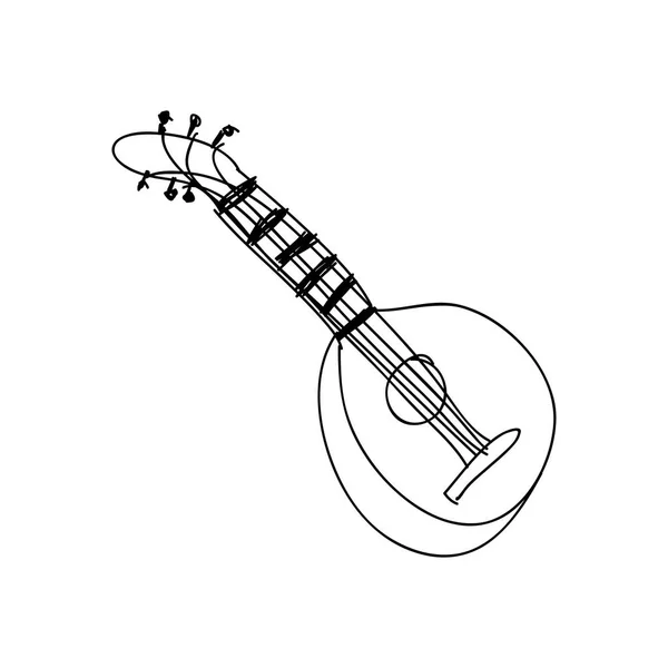 Icono del instrumento de guitarra imagen — Archivo Imágenes Vectoriales