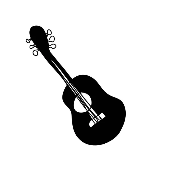 Icono del instrumento de guitarra imagen — Vector de stock