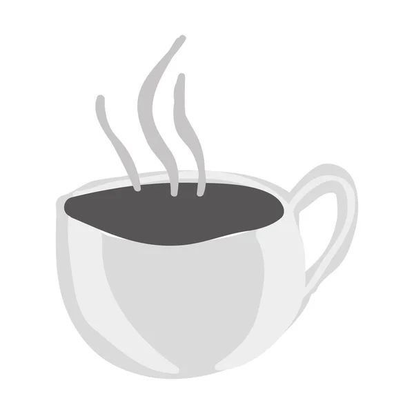 Taza con imagen de icono de bebida — Vector de stock