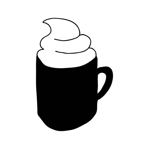 Tazza con immagine icona bevanda — Vettoriale Stock