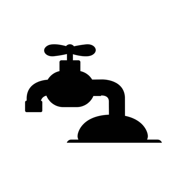 Icône du robinet d'eau image — Image vectorielle